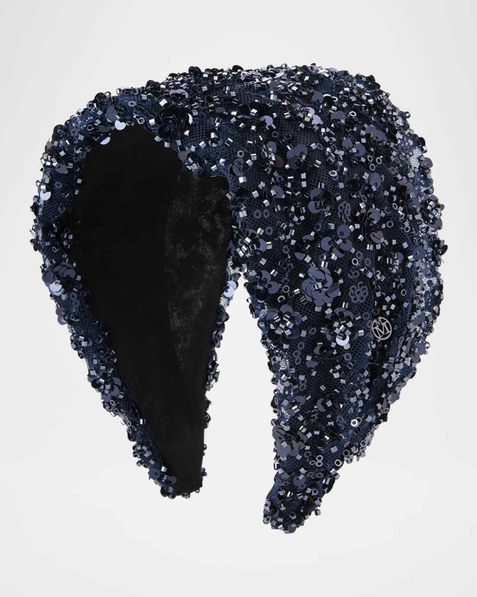 Mariah Sequined Tulle Headband